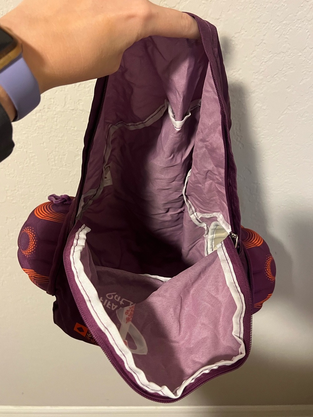 FIFA Men’s 2022 World Cup Qatar Purple Ball Packable Travel Backpack-Unused - Picture 5 of 7